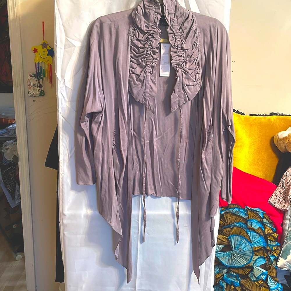 Light cotton blend cardigan